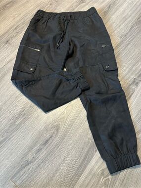 Banana Republic Black Cargo Jogger Pants